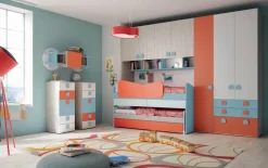 Cameretta Cameretta con letti sovrapposti di mistral scontata del 30% Mistral con letto a castello scorrevole scontata