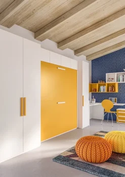 Cameretta Cameretta con letti a castello a parete di giessegi scontata del 30% Giessegi con letti a scomparsa scontata