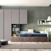 Cameretta Cameretta con scrivania a penisola  Clever con letto a terra a prezzo Outlet