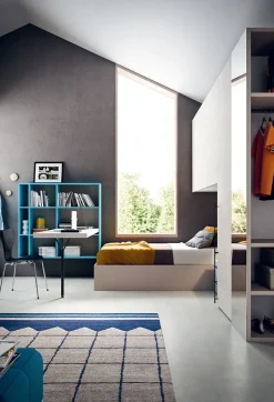 Cameretta Cameretta con specchio  Clever con letto a terra in offerta