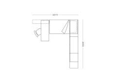 Cameretta Cameretta con specchio  Clever con letto a terra in offerta