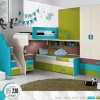 Cameretta Cameretta con soppalco angolare mod.first in promo-sconto del 50% Artigianale SCONTATA
