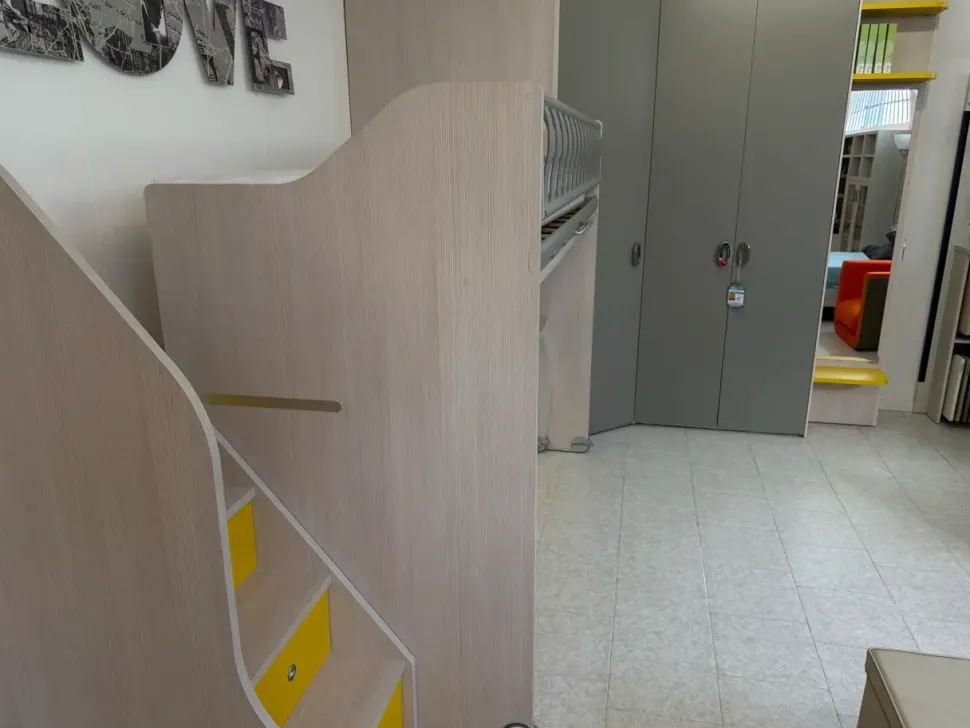 Cameretta Cameretta con soppalco Moretti compact camerette con letto a soppalco scontata