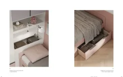 Cameretta Cameretta dal design moderno San martino mobili in laminato materico a prezzo Outlet