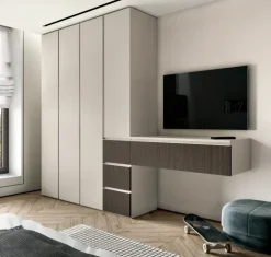 Cameretta Cameretta di design moderna Zg mobili in laminato materico in Offerta Outlet