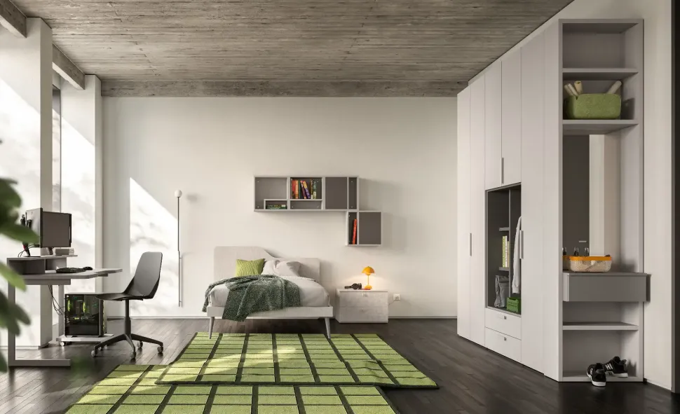 Cameretta Cameretta letto a terra 06 Mistral letti a terra in Offerta Outlet