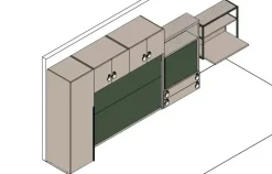 Cameretta Cameretta letto scomparsa clever Clever con letti a scomparsa in offerta