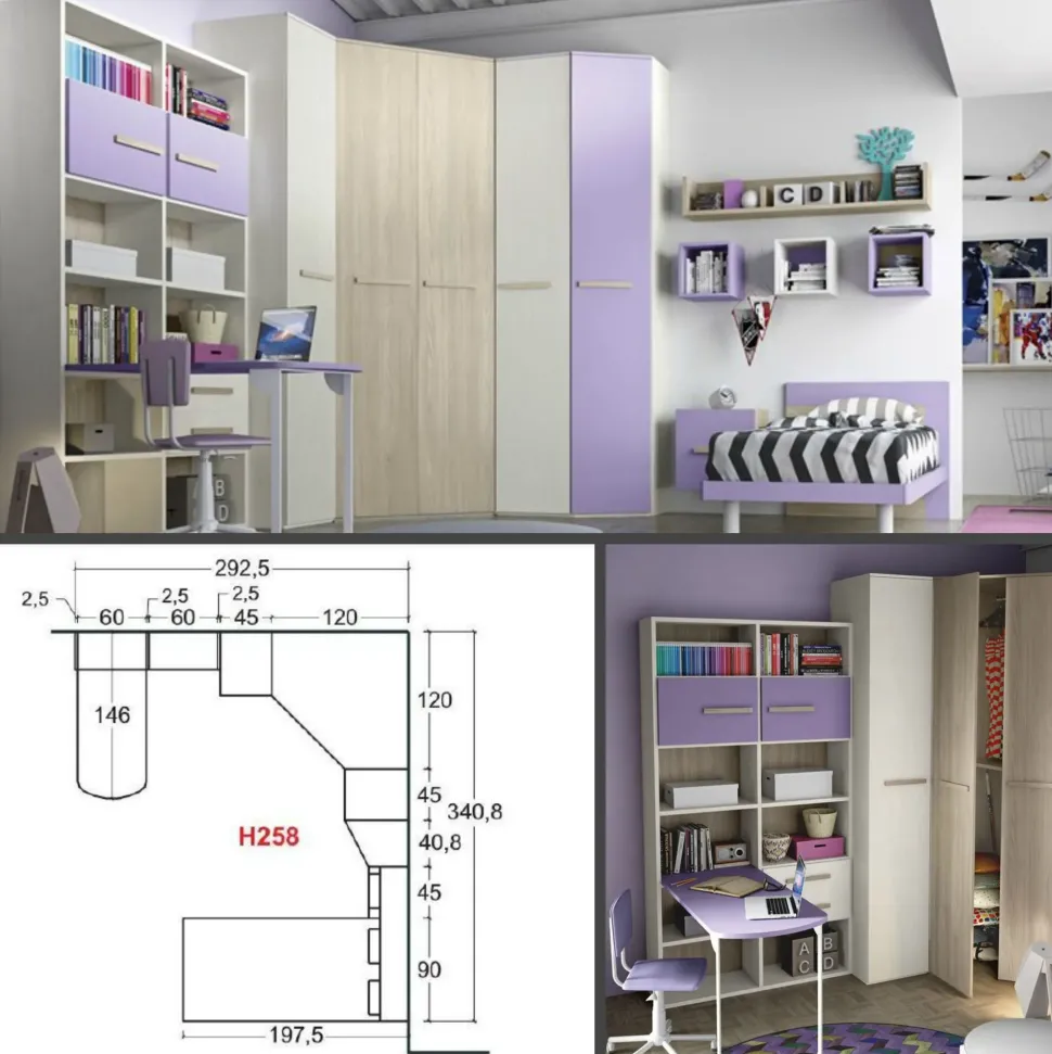 CAMERETTA Cameretta moderna 2 San martino mobili a PREZZI OUTLET