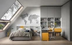 CAMERETTA Cameretta moderna con scrittoio Zg mobili a PREZZI OUTLET