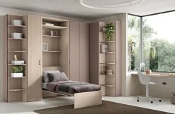 CAMERETTA Cameretta mod.happy con letto a parete M.c.s. armadi a PREZZI OUTLET