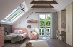 CAMERETTA Cameretta mod.rosy con letto ad 1 piazza e 1/2 Corazzin a PREZZI OUTLET