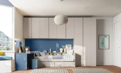 Cameretta Cameretta ponte 31 Mistral con letto a ponte a prezzo Outlet