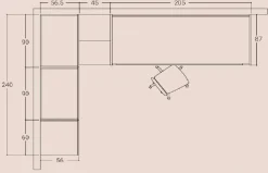 Cameretta Cameretta soppalco 8 San martino mobili con letto a soppalco a prezzo Outlet