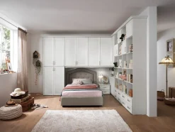 Cameretta Cameretta-angolare mod. sissy in promo-sconto del 50% Gruppo silwood con letto a terra scontata