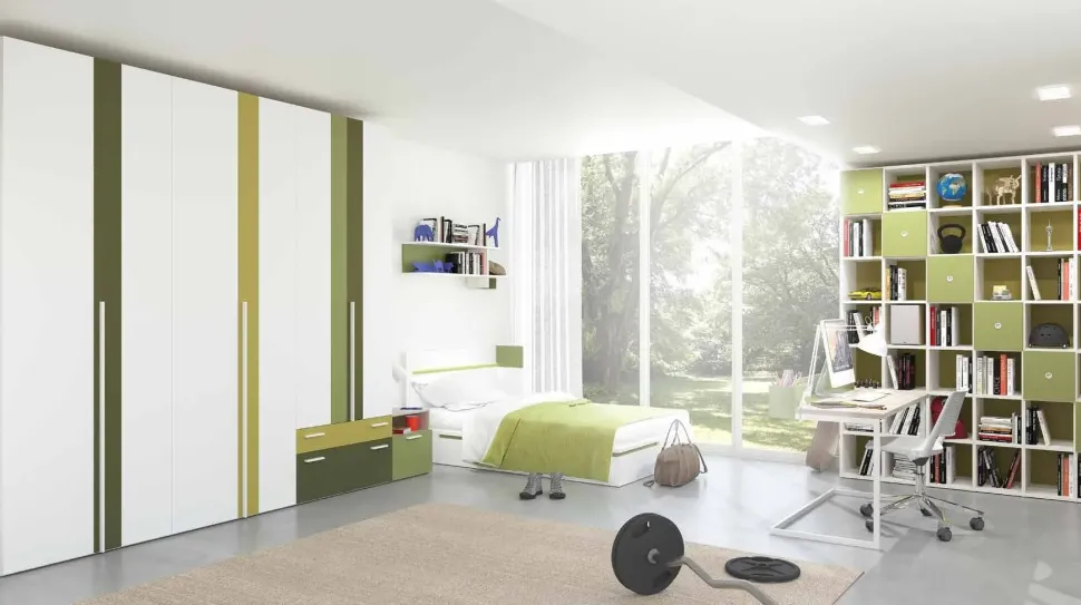 Cameretta Clarissa Artigianale letti a terra a prezzo Outlet