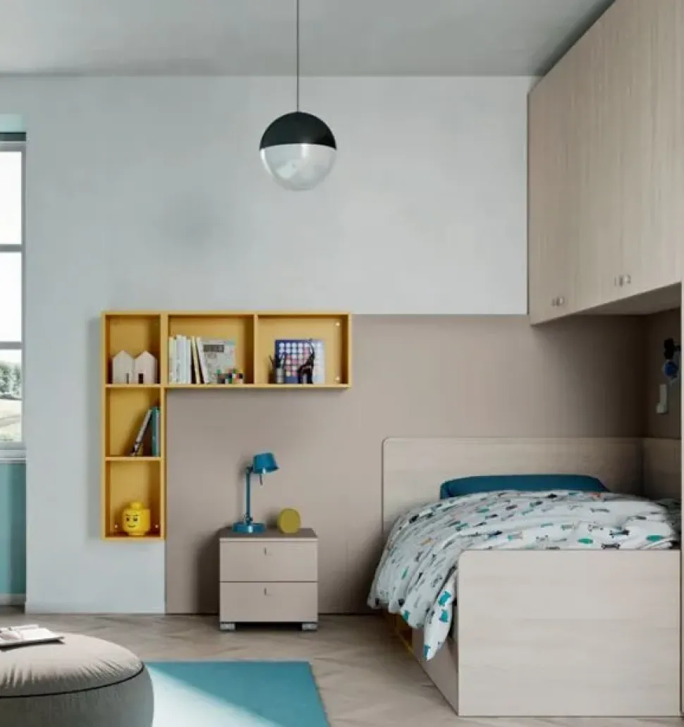 Cameretta Comp.32 Mistral con letto a terra in offerta