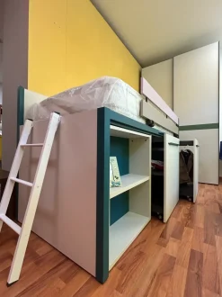 Cameretta Compact Moretti compact camerette con letto a soppalco scontata