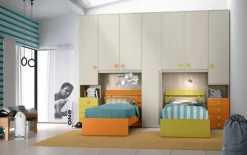 Cameretta Composizione 20 San martino mobili in laccato opaco a prezzo Outlet