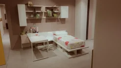 Cameretta Composizione h010 Doimo cityline letti a terra in offerta