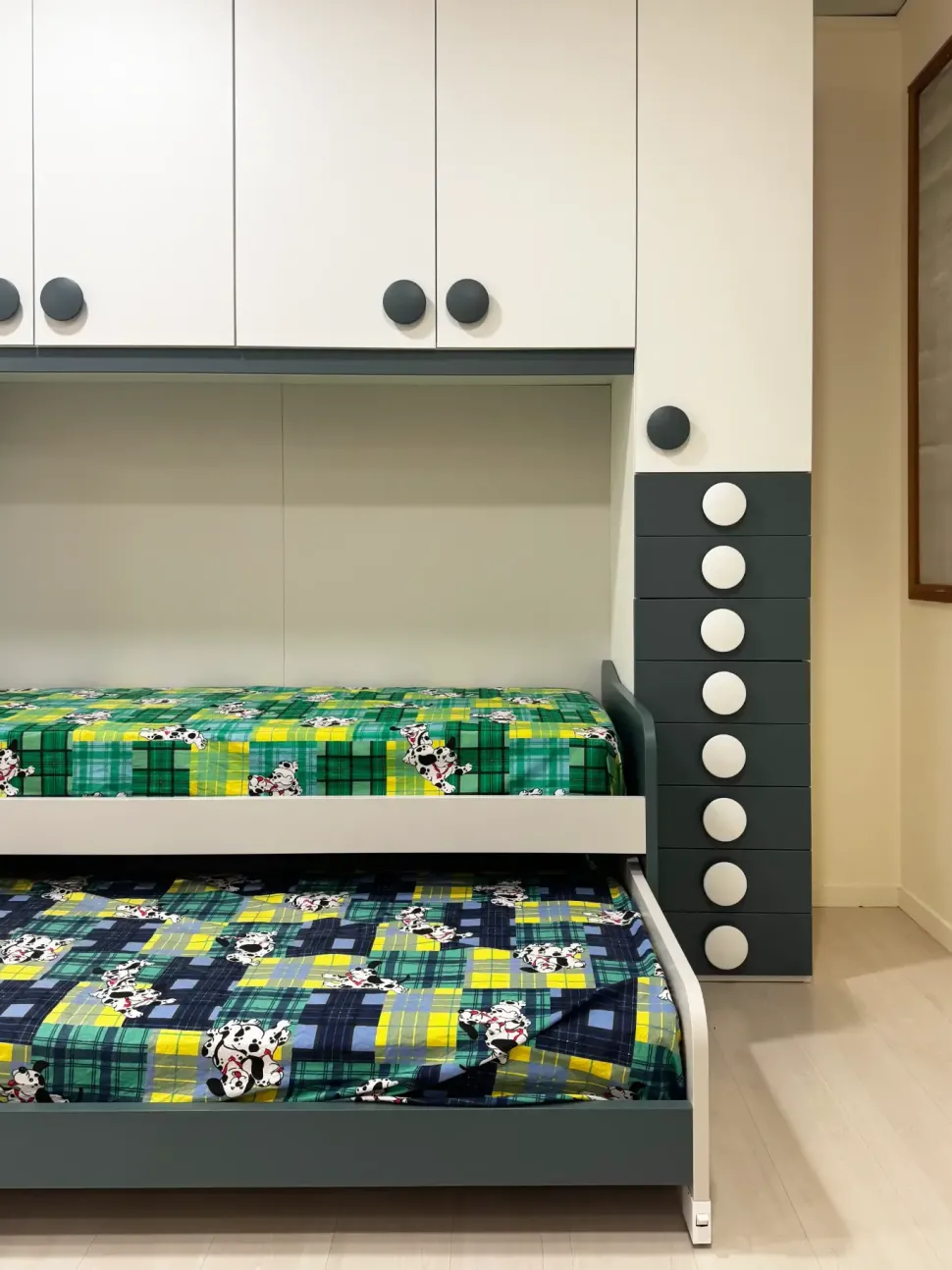 Cameretta Composizione t01 Artigianale in laminato materico a prezzo Outlet