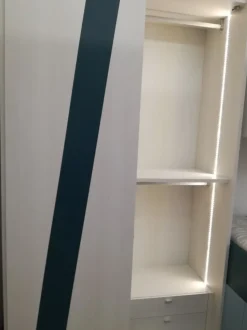 Cameretta Compos.pavone - cielo Moretti compact letti a terra a prezzo Outlet