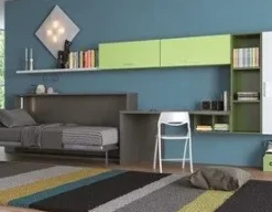 Cameretta Desk Artigianale in laminato materico in Offerta Outlet