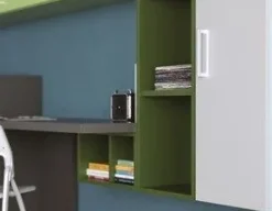 Cameretta Desk Artigianale in laminato materico in Offerta Outlet