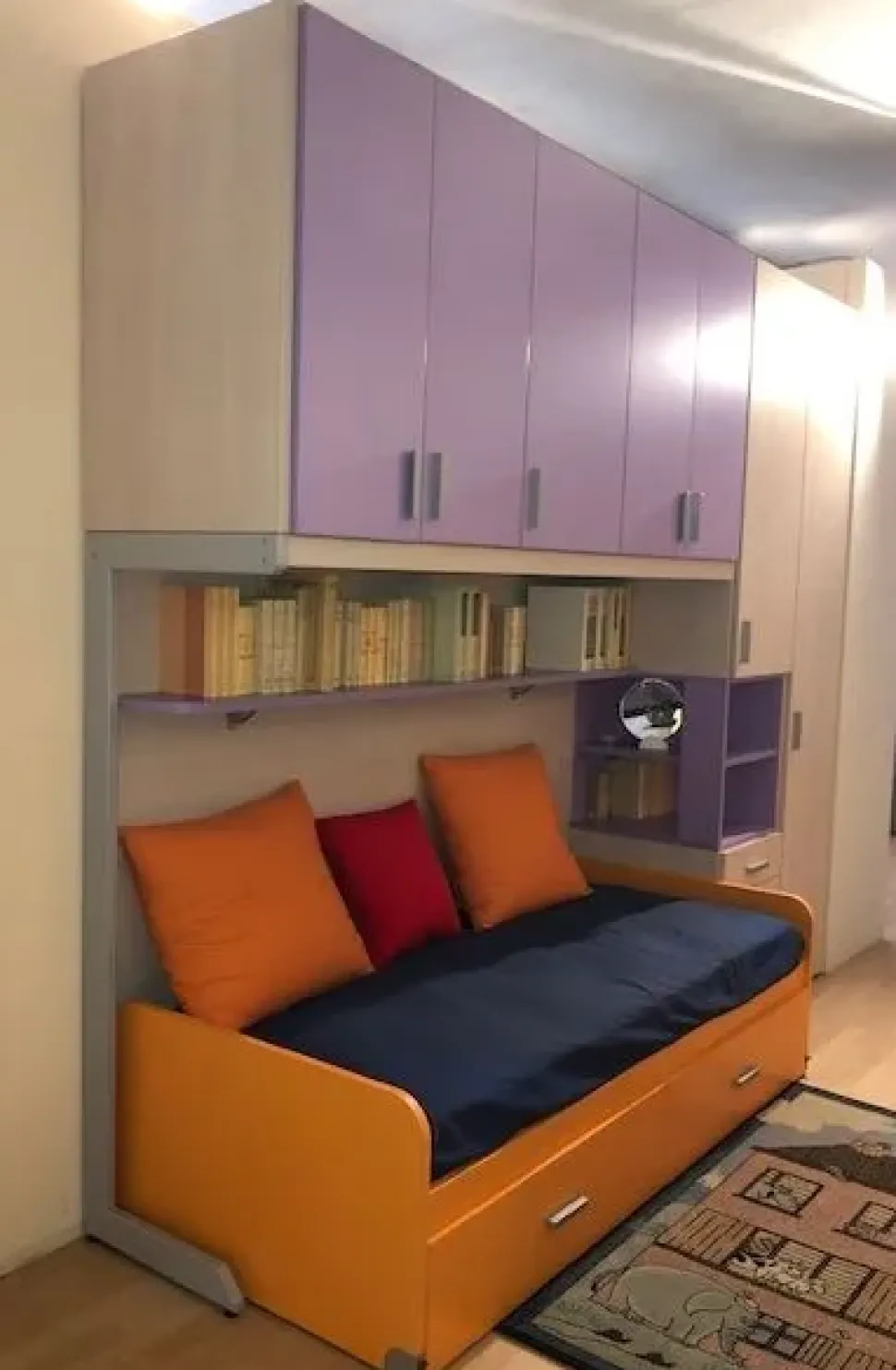 Cameretta Duepuntocinque Ime arredamenti con letto a terra in offerta