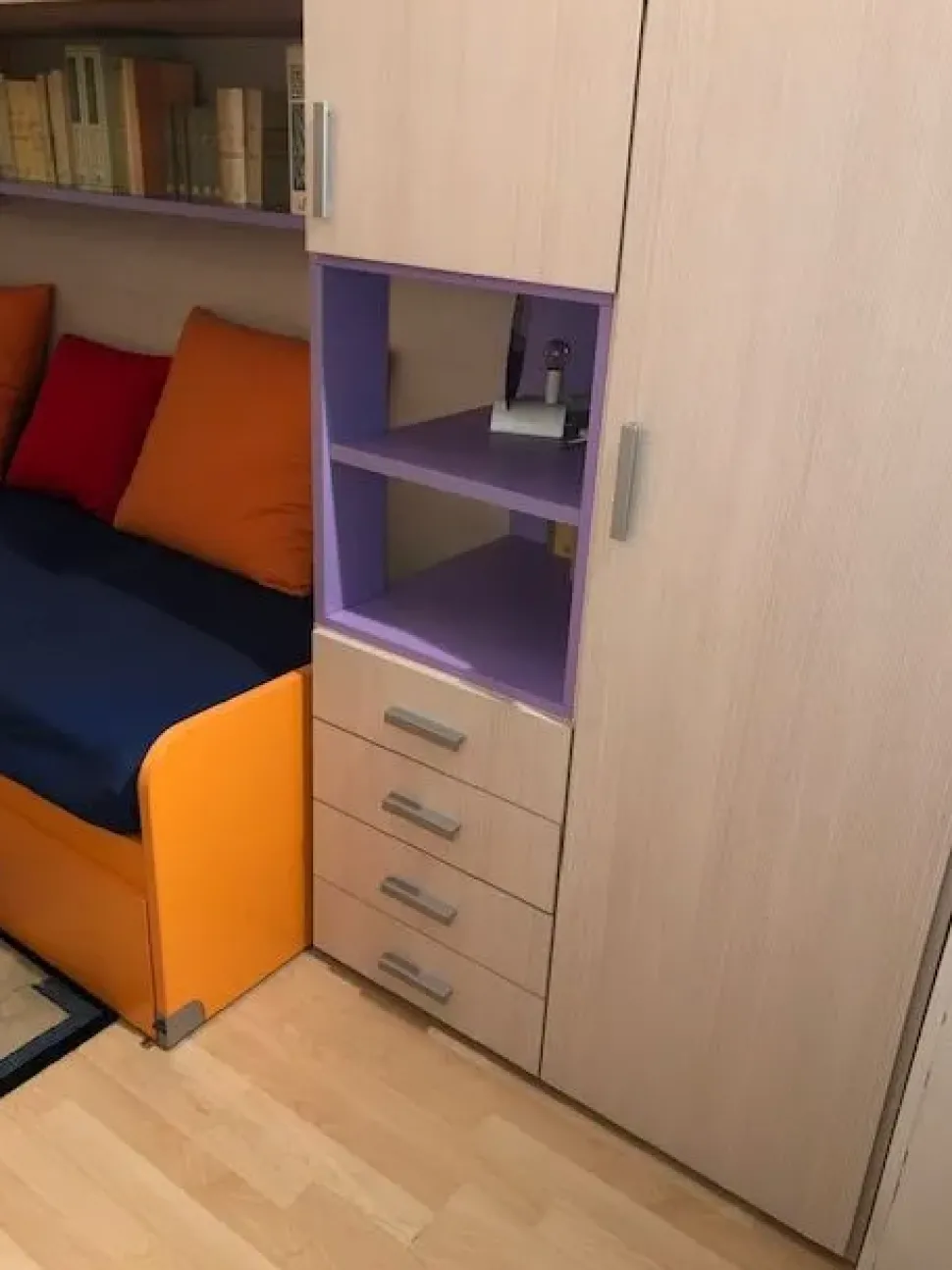 Cameretta Duepuntocinque Ime arredamenti con letto a terra in offerta