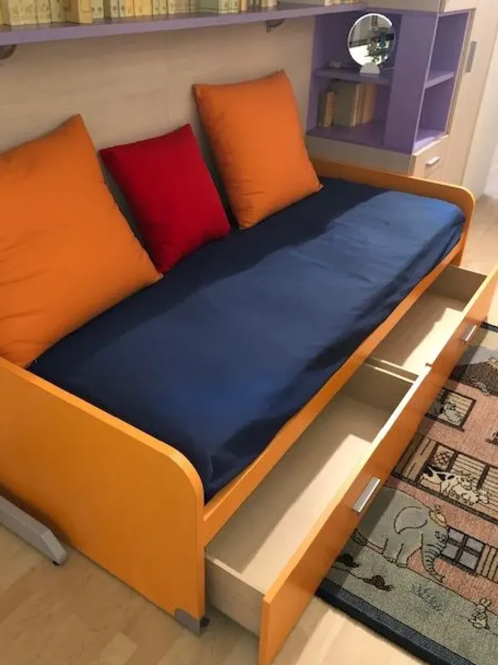 Cameretta Duepuntocinque Ime arredamenti con letto a terra in offerta