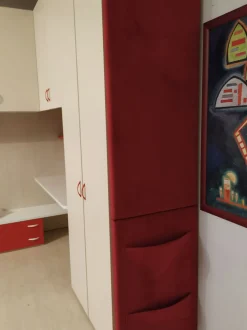 Cameretta Fantasy rovere e panna Zg mobili con letto a terra in offerta