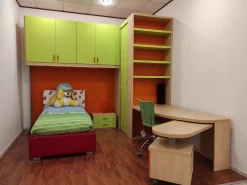 Cameretta Fly team Mab con letto a terra a prezzo Outlet