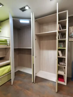 Cameretta Genius Dielle con letto a castello scorrevole scontata