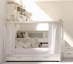 Cameretta Giotto Doimo Cityline: letto a terra scontato.