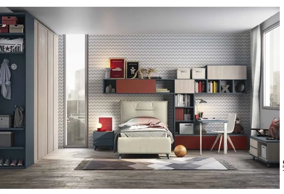 Cameretta Golf c204 Colombini casa con letto a terra in offerta