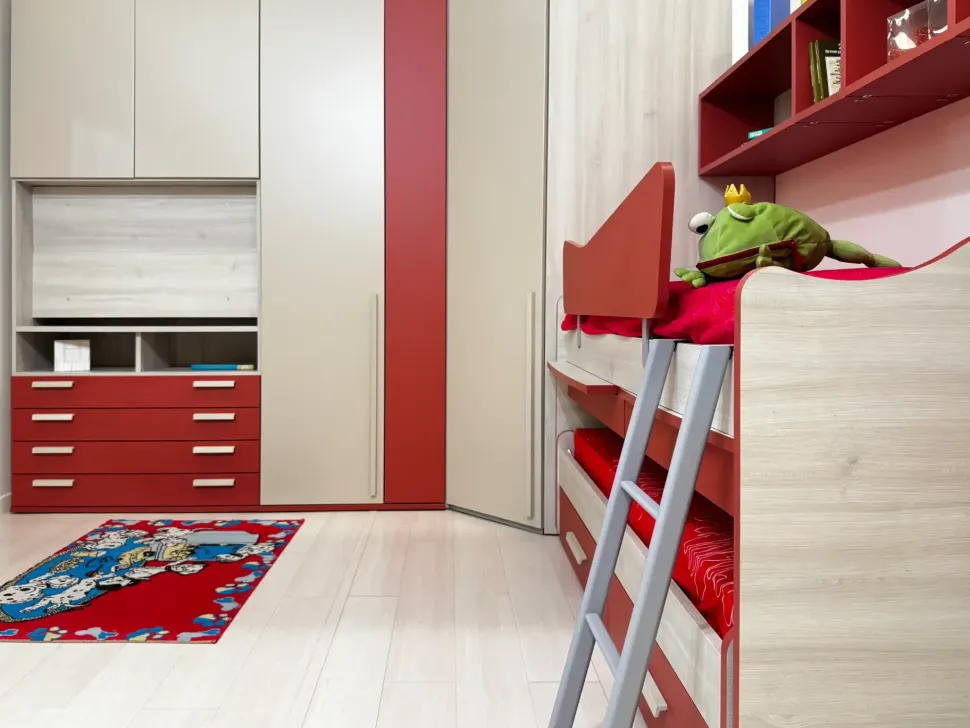 Cameretta Golf g6 Colombini casa con letti a scomparsa in Offerta Outlet