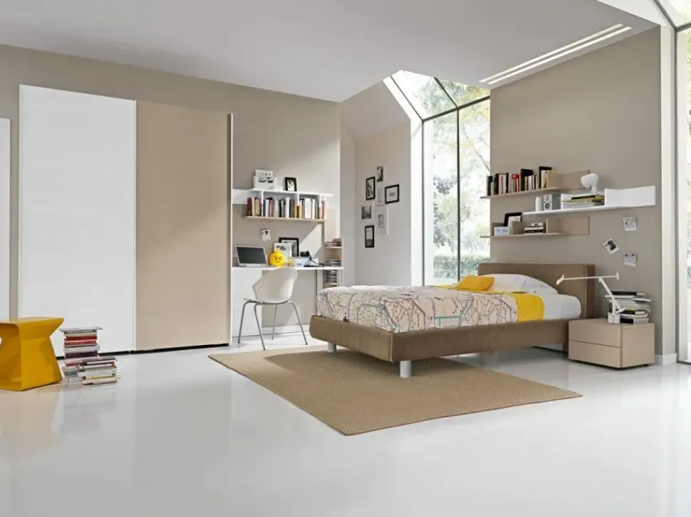 Cameretta Golf y.116 Colombini casa in laminato opaco a prezzo scontato