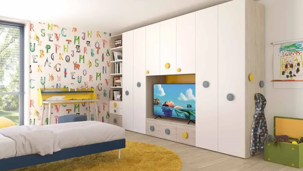 Cameretta Green Artigianale letti a terra a prezzo scontato