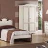 Cameretta in laccato opaco Cameretta singola completa fine produzione  Md work scontata a PREZZI OUTLET