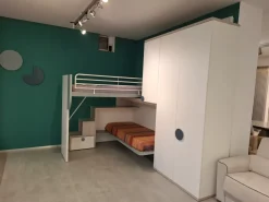 Cameretta in laminato lucido Composizione h120 Doimo cityline scontata a PREZZI OUTLET