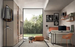 Cameretta in laminato materico Camera moderna per teenager Zg mobili scontata a PREZZI OUTLET