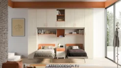 Cameretta in laminato materico Smart San martino mobili scontata a PREZZI OUTLET