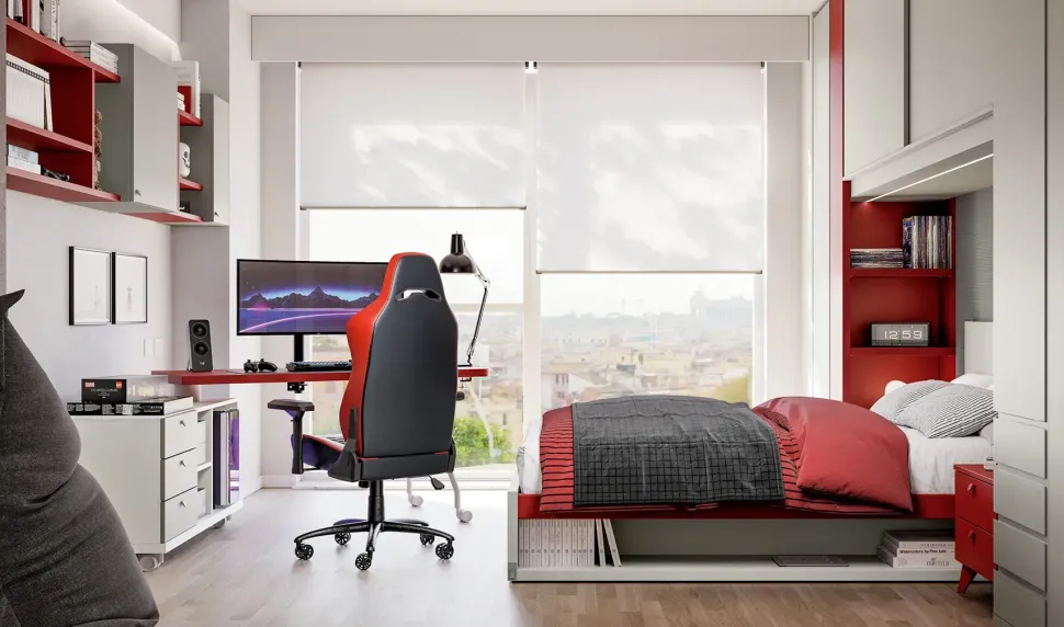 Cameretta in laminato materico?05 b Doimo cityline scontata a PREZZI OUTLET