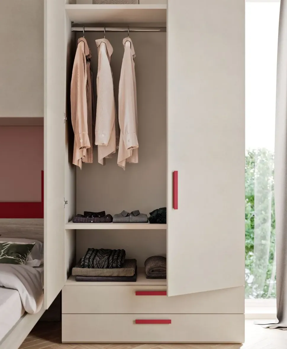 Cameretta in laminato materico Comp.28 Mistral scontata a PREZZI OUTLET