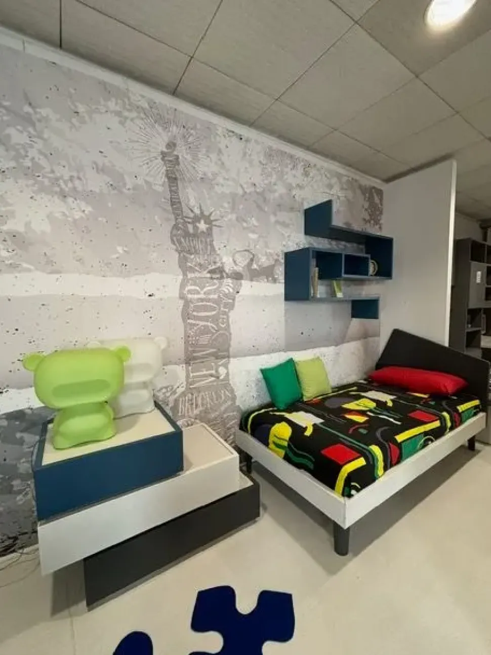 Cameretta in laminato materico Slider Moretti compact scontata a PREZZI OUTLET