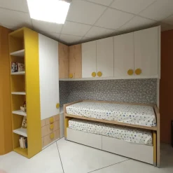 Cameretta in laminato materico Qik+archimete Doimo cityline scontata a PREZZI OUTLET