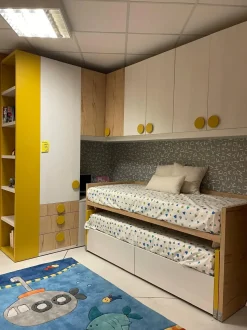 Cameretta in laminato materico Qik+archimete Doimo cityline scontata a PREZZI OUTLET