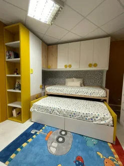 Cameretta in laminato materico Qik+archimete Doimo cityline scontata a PREZZI OUTLET