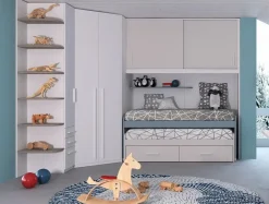 Cameretta in laminato materico Composizione 01 ima mobili Imamobili scontata a PREZZI OUTLET