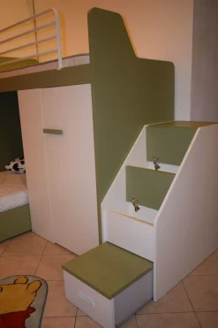 Cameretta in laminato materico Camera mottes room Collezione esclusiva scontata a PREZZI OUTLET